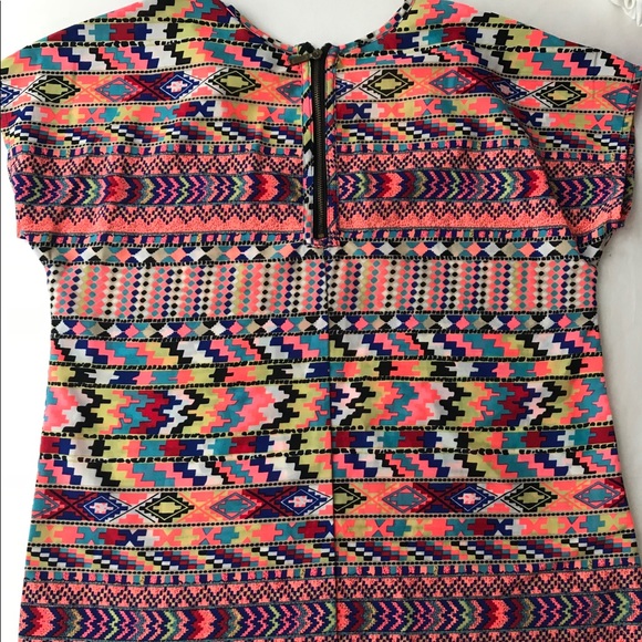 Fun & Flirt Tribal Pattern Top - Picture 3 of 4